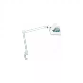 MAUL Lupa LED Vitrum con base de pinza Blanco
