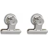 MAUL Clip para documentos con imán potente, 50 mm, metal niquelado, 20 mm de apertura, 1 unidad 2185096