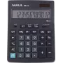 MAUL MXL 12 Calculadora de sobremesa con pantalla LCD de 12 dígitos, cálculo de impuestos, alimentación dual, negra 7267090