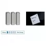 MAUL Imanes de barra de neodimio 4 x 15 x 4 mm, niquelados, 2 kg de fuerza de sujeción, 1 unidad 6169096