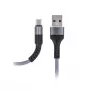 MAXLIFE cable Type-C carga rápida 2A gris 1 m USB-A a USB-C sincronización de datos