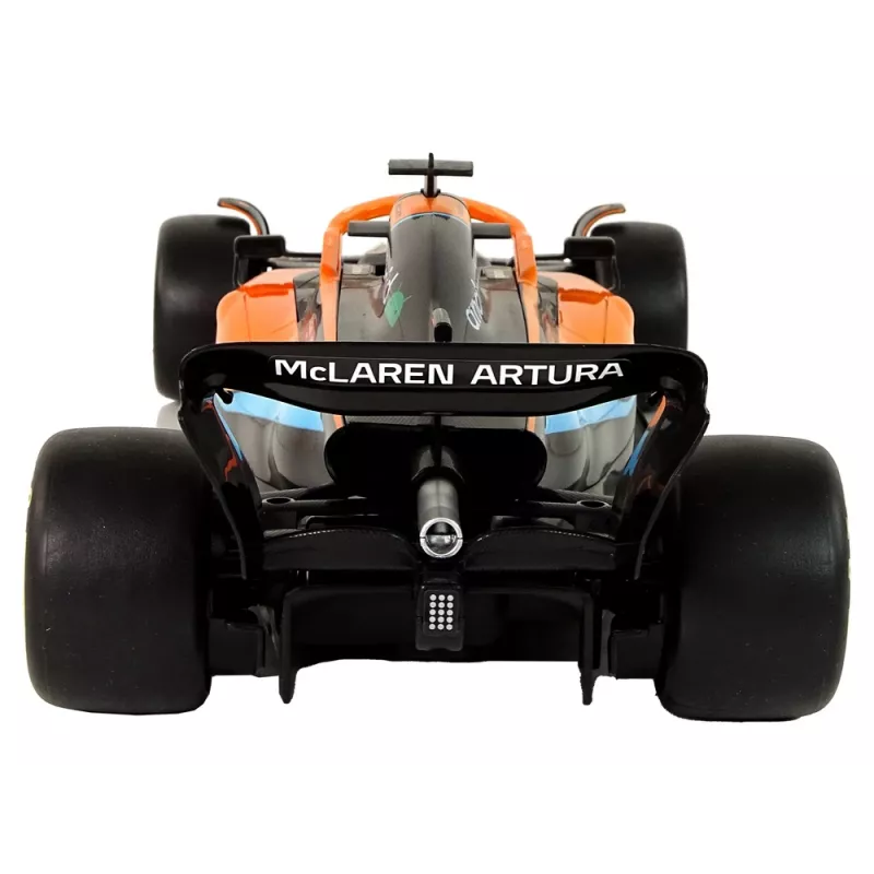 McLaren F1 radiocontrol RC coche de carreras Rastar naranja 1:12