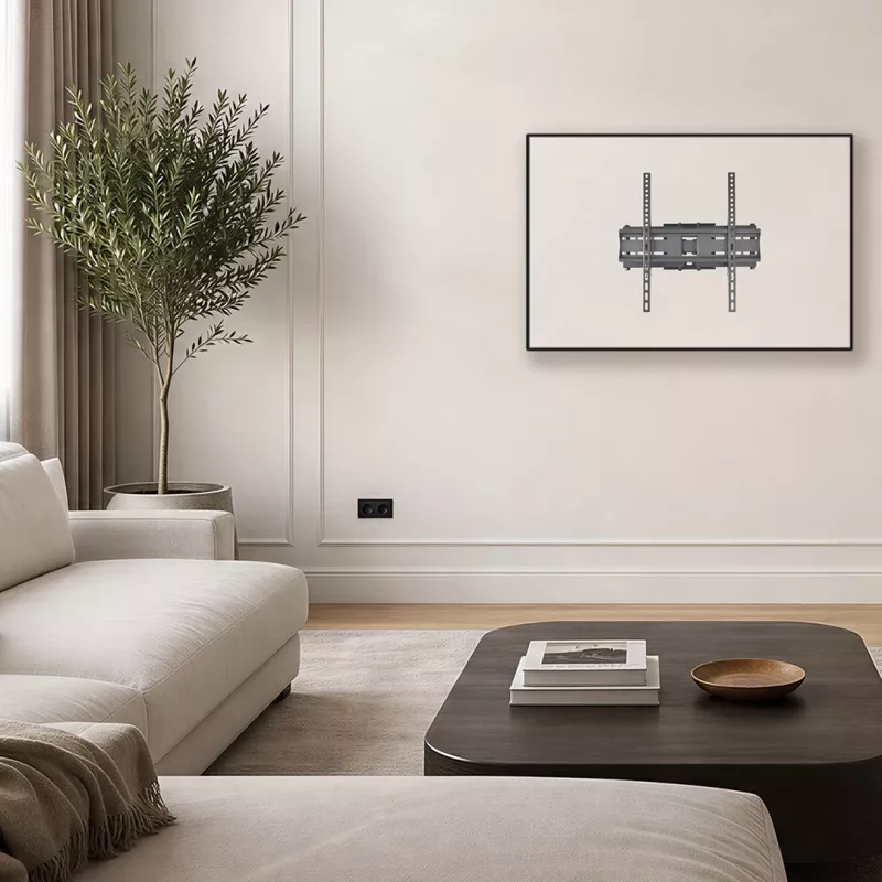 MCN Maclean MC-192 Soporte de pared para TV totalmente articulado para pantallas de 32-70 inch, 40 kg de carga, VESA hasta 400x400, negro