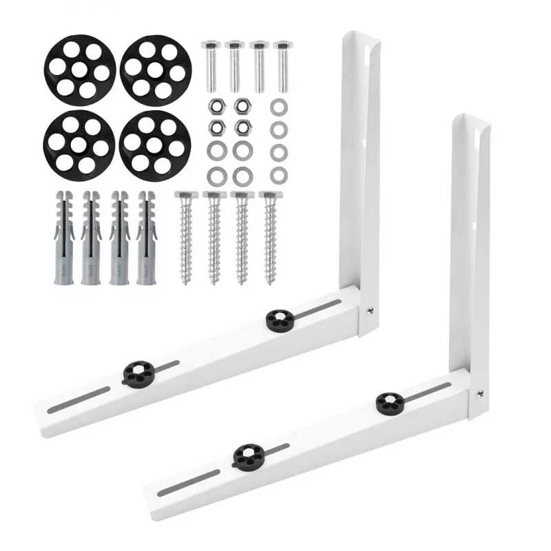 MCN MC-145 Soporte de pared para unidades exteriores de aire acondicionado y bombas de calor, acero galvanizado, brazos 450x500 mm, carga 200 kg