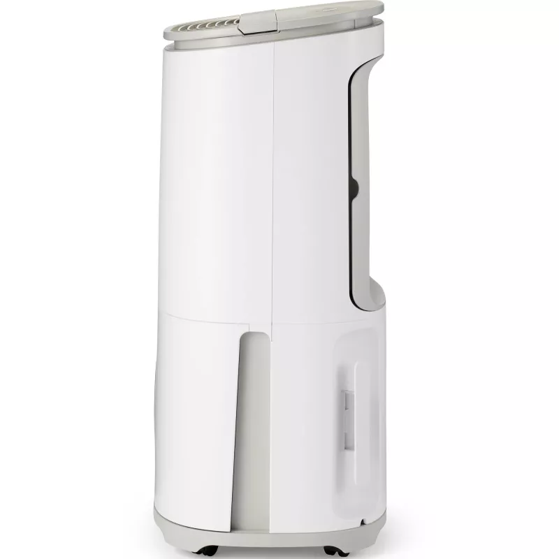 MEACO Dry Arete One 25L Deshumidificador y purificador de aire con compresor (blanco/beige, 267 vatios, para habitaciones de hasta 125 m²)