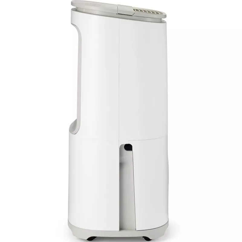MEACO Dry Arete One 25L Deshumidificador y purificador de aire con compresor (blanco/beige, 267 vatios, para habitaciones de hasta 125 m²)
