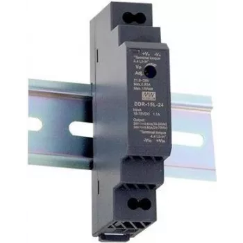 MEAN WELL DDR-15G-15 Fuente de alimentación para carril DIN 15W 15V 1A entrada ultra amplia