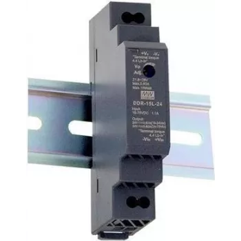 MEAN WELL DDR-15L-12 Convertidor DC-DC para carril DIN 15W 12V 1,25A