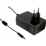 MEAN WELL GSM36E18-P1J fuente de alimentación AC/DC médica de 36W, 18V 2A, entrada IEC320-C8, conector DC hueco 2,1x5,5mm