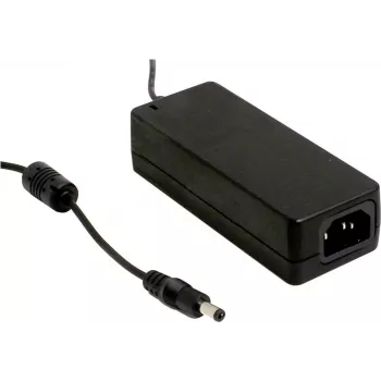 MEAN WELL GSM40A12-P1J Fuente de alimentación de sobremesa médica 40W 12V 3,34A con conector DC de 2,1x5,5 mm