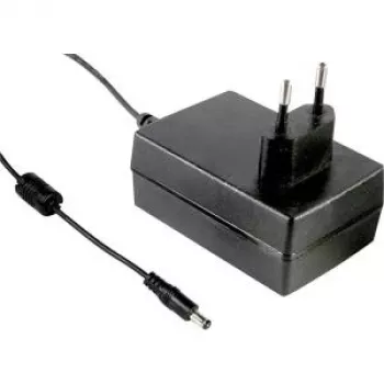 MEAN WELL GST25E09-P1J 25W 9V 2,77A fuente de alimentación AC/DC, negra