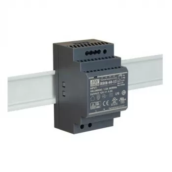 Fuente de alimentación conmutada para carril DIN Mean Well HDR-60-12 12V 60W 5A