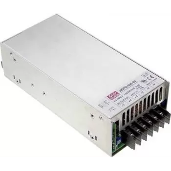 MEAN WELL HRP-600-24 - 648 W fuente de alimentación industrial, 24 VDC, PFC activo, 90% de eficiencia