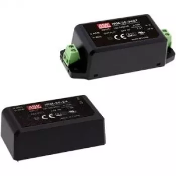 MEAN WELL IRM-30-24 - Módulo de alimentación AC/DC encapsulado de 31,2W 24V 1,3A para montaje en PCB, entrada 85-264VAC, eficiencia 88,5%