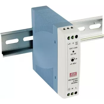 MEAN WELL MDR-20-5 Fuente de alimentación para carril DIN 15W 5V 3A