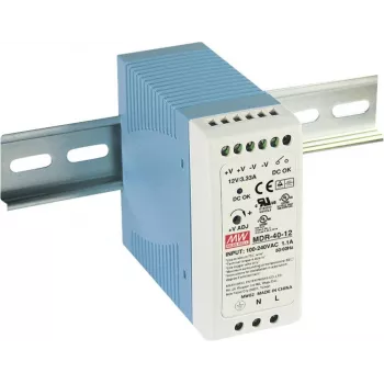 MEAN WELL MDR-40-12 fuente de alimentación para carril DIN 12V DC 3,33A 40W