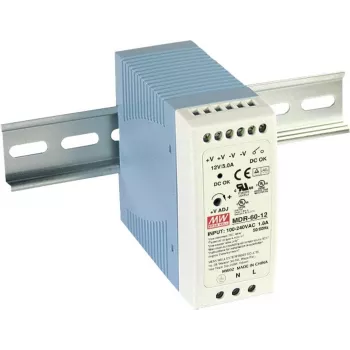 MEAN WELL MDR-60-5 fuente de alimentación para carril DIN 5V 10A 50W