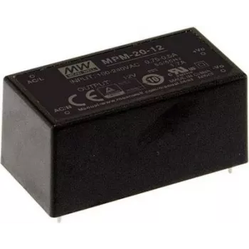 MEAN WELL MPM-20-5 Módulo de fuente de alimentación AC/DC médico encapsulado 20W 5V 4A
