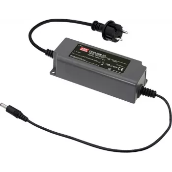 MEAN WELL OWA-60E-48 Fuente de alimentación driver LED impermeable 60W 48V DC IP67, entrada 90-264V AC, 1,25A, negra