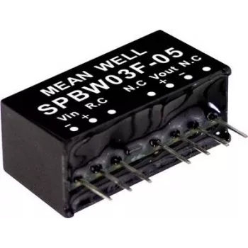 MEAN WELL SPBW03G-05 módulo convertidor DC-DC de 3W 5V 600mA entrada 9-18V DIP24