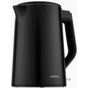 Medion Life MD12105 Hervidor de agua de doble pared 1,5 L 2200 W negro