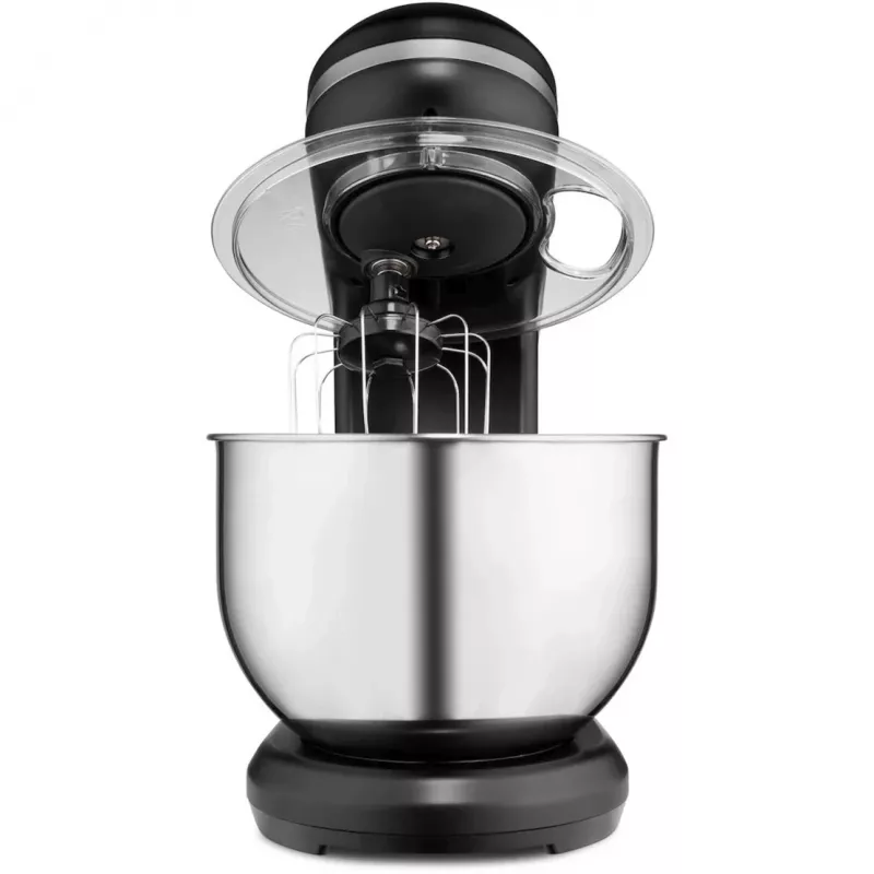 MEDION LIFE MD18420g Robot de cocina digital Motor 500W, calefacción 1000W, bol 2,2L, 10 velocidades + turbo, pantalla LCD, Acero inoxidable, Negro