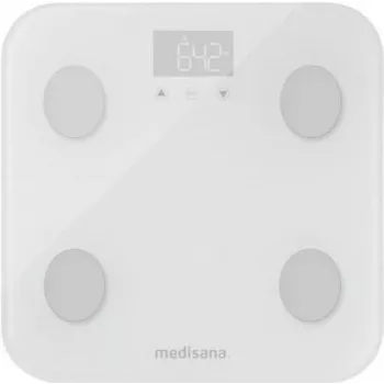 Medisana BS 600 Báscula de análisis corporal WiFi Blanca con Bluetooth (40501)