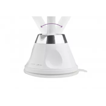 Medisana CM 850 Espejo de maquillaje LED con aumento 5x, LED luz de día, sensor táctil, giro 360°, plateado