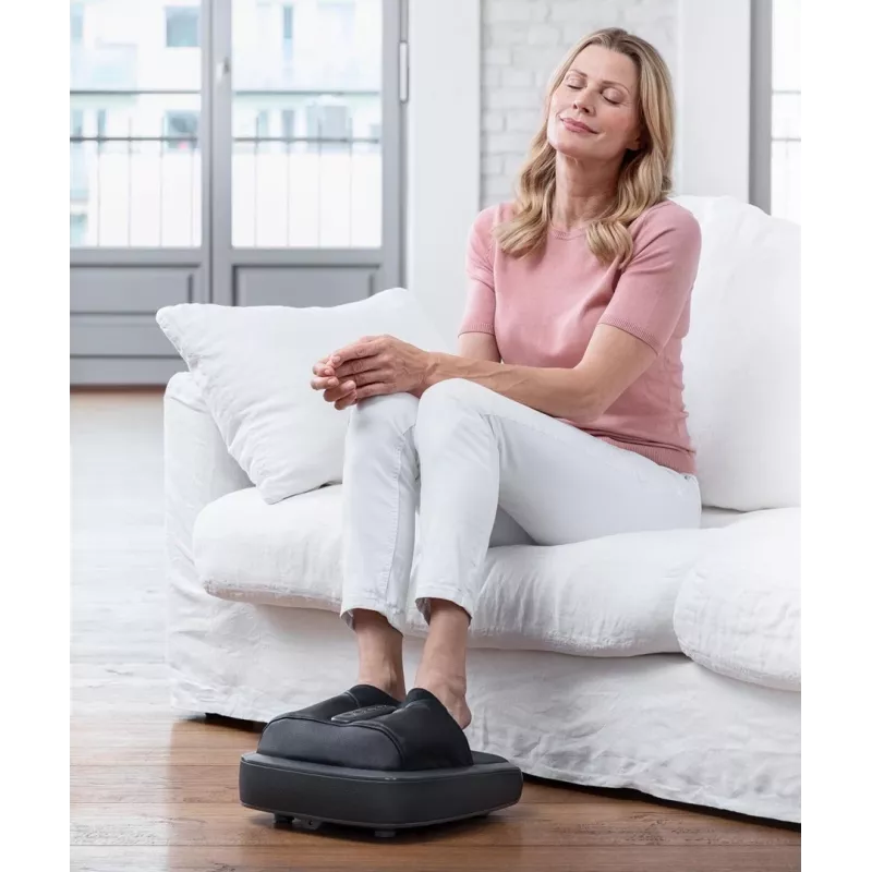 Masajeador de pies Shiatsu Medisana FM 900 con calor, negro/gris