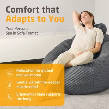 Medisana RS150 sofá bubble con masaje gris oscuro