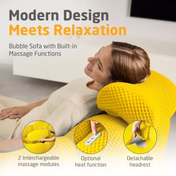 Medisana RS200 Bubble Sofa con masaje amarillo