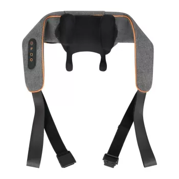 Medivon Collar Simple 2 Masajeador de cuello y hombros Shiatsu con calor, negro