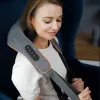 Medivon Collar Simple 2 Masajeador de cuello y hombros Shiatsu con calor, negro