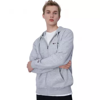 Sudadera con capucha con cremallera Champion hombre gris 220260 EM021 L