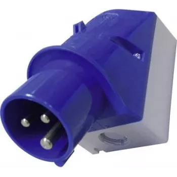 MENNEKES CEE-CARA Conector macho de pared 16 A 3 polos 230 V 6h IP44 Azul