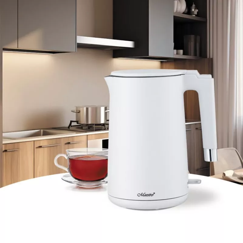 MEO Hervidor de agua 1,7 l 1800 W MR-026-WHITE MAESTRO