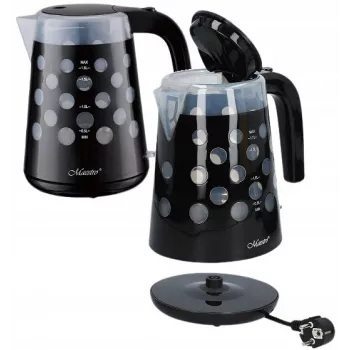 MEO Hervidor de agua 1,7 l 2200 W MR-045-BLACK MAESTRO
