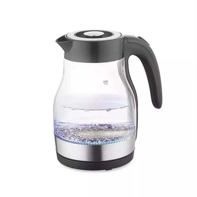 MEO Hervidor de agua de vidrio 2200W 1,7L negro MR-061-BLACK MAESTRO