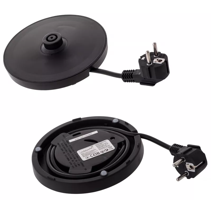 MEO Hervidor de agua de vidrio 2200W 1,7L negro MR-061-BLACK MAESTRO