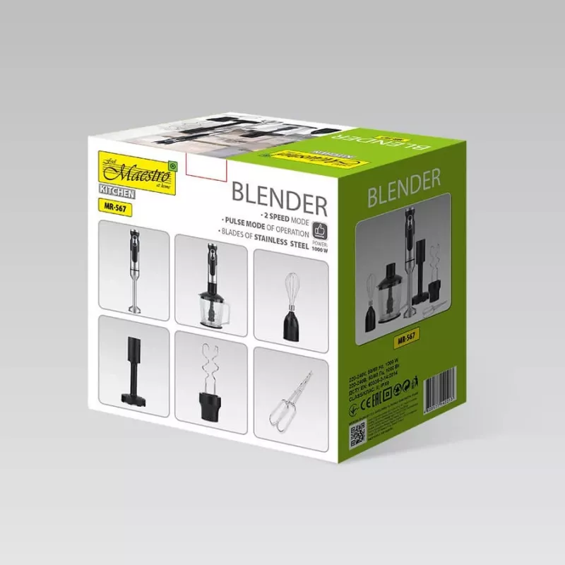 MEO Set batidora de mano 1000W MR-567 MAESTRO