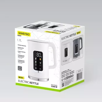MEO Maestro Hervidor eléctrico con control de temperatura 1,7L 2200W
