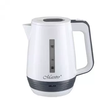 MEO Maestro MR-033-WHITE Hervidor eléctrico 1,7 l 2200 W, blanco