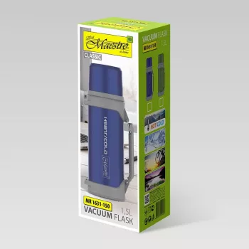 MEO Maestro termo aislado al vacío 1,5 l acero inoxidable azul MR-1631-150-BLUE