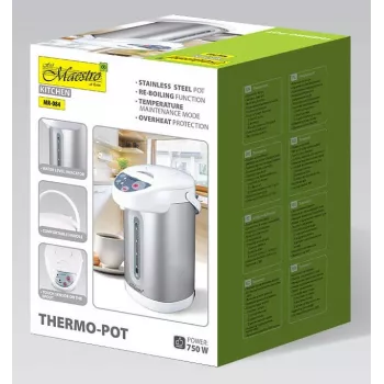 MEO MR-084 hervidor eléctrico y dispensador 4.5L 750W acero inoxidable
