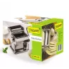 MEO MR-1679 MAESTRO máquina manual para hacer pasta - acero cromado, 9 ajustes de grosor, 3 tipos de pasta, pinza de mesa