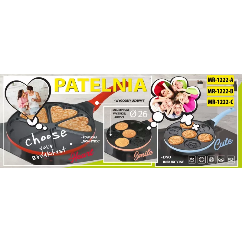 Maestro Smile sartén para crepes 26 cm, MR-1222-B
