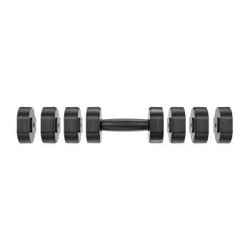 MERACH MR-2444 Mancuernas ajustables (pack de 2) - 2,5-24 kg, 15 ajustes, dial giratorio, negro/rojo