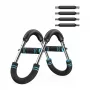 MERACH MR-2500B1 Entrenador de pecho inteligente con resistencia hidráulica, Bluetooth 5.0, conectividad con app, negro/gris
