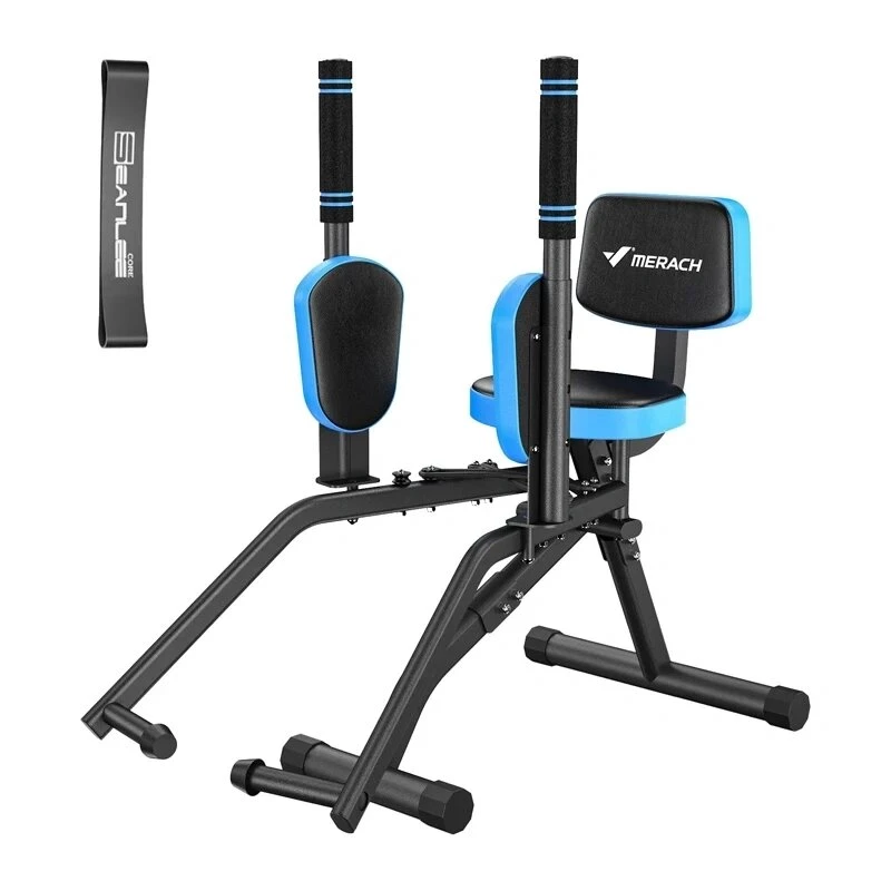 MERACH MR-2519BL1 máquina de abducción de cadera con 2 bandas de resistencia, máx. 150 kg