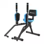 MERACH MR-2519BL1 máquina de abducción de cadera con resistencia hidráulica, diseño plegable, 12 niveles, negra